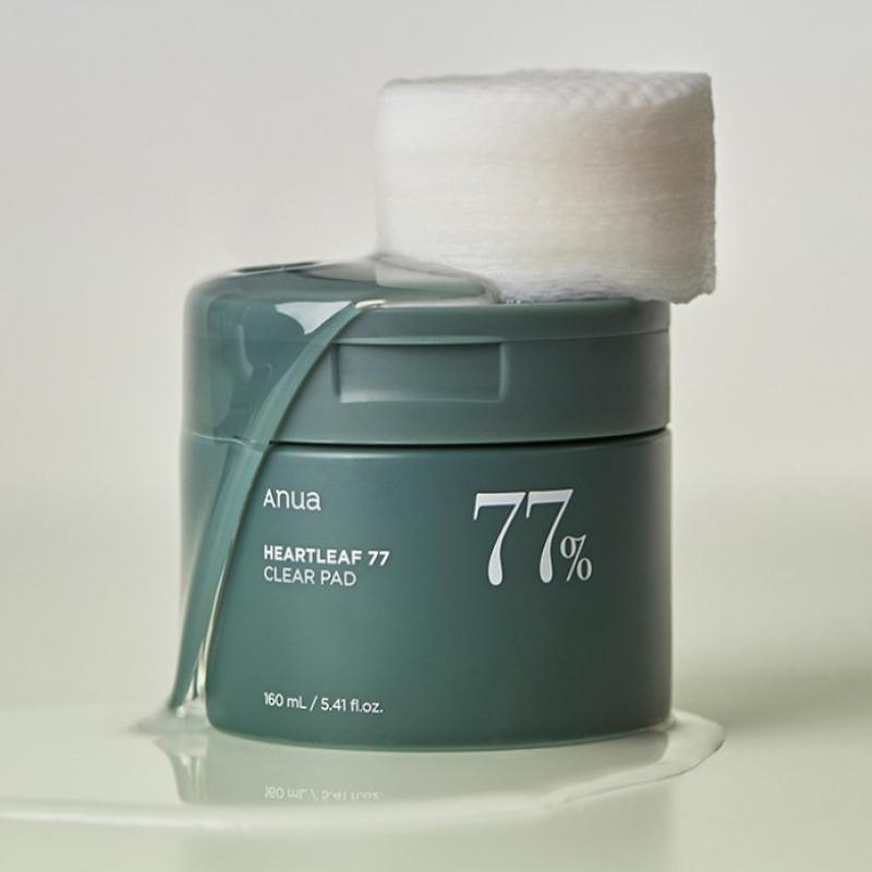 Anua 77% Heartleaf Clear Toner Pads. 160 mL. 70 sheets