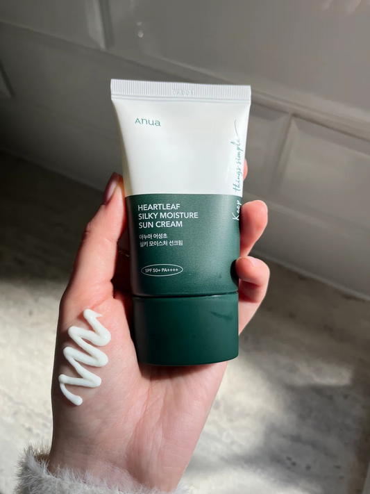 Anua Heartleaf Silky Moisture Sun Cream spf 50+ PA++++