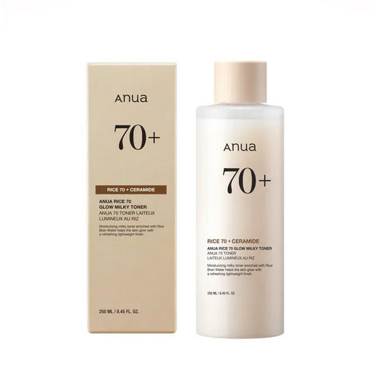 Anua Rice 70 Glow Milky Toner 250 ML Big size.